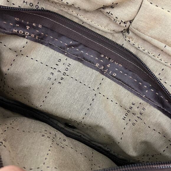 Moore & Giles Austin hanging drop kit toiletry bag in Brompton brown - Picture 5 of 7